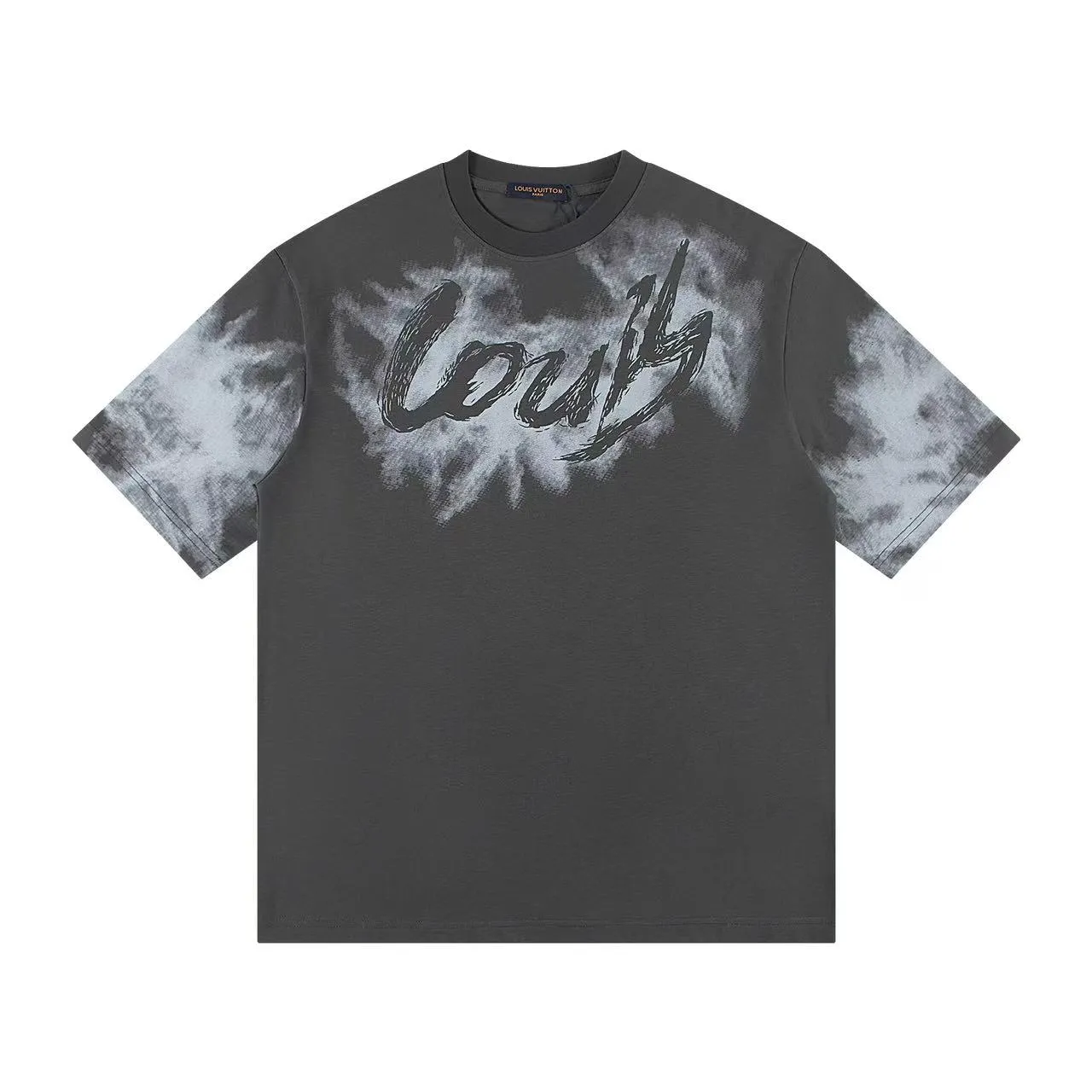 🅿️150 Style: 2026 new Louis Vuitton short-sleeved T-shirt Material: High version 300g double yarn combed cotton Size: S～XL Color: Gray Style number: Z034
